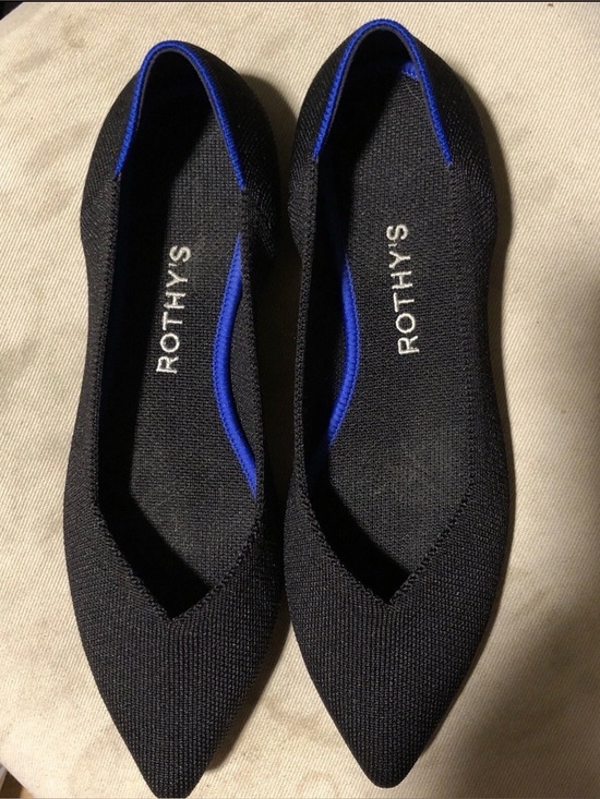 Rothy's Shoes - Rothy's Black Knit Pointed Toe Flats 8 1/2 New Without Box